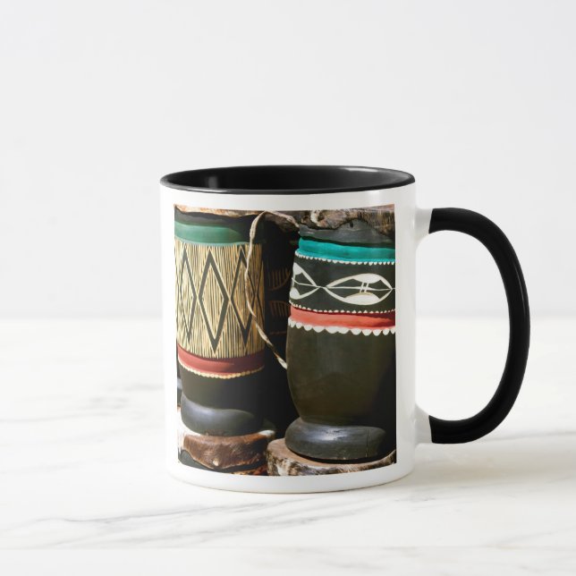 Handgjorda trummor, Livingston, Zambia Mugg (Höger)