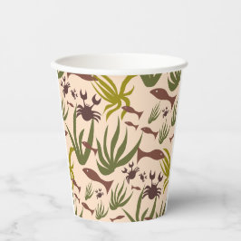 Handgjorda unika mardrömsfiskar och krabbor kopp