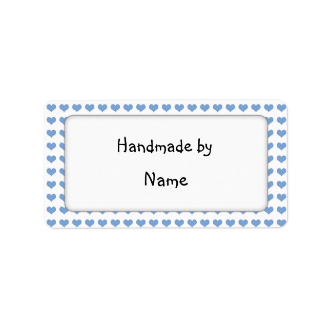 Handgjort av - anpassadets etikett adressetikett (Framsidan)