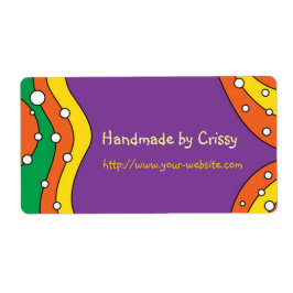 Handgjort av - anpassadets etikett fraktsedel