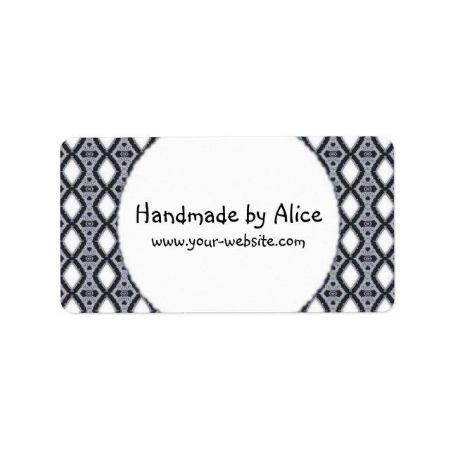 Handgjort av - etiketter adressetikett (Framsidan)