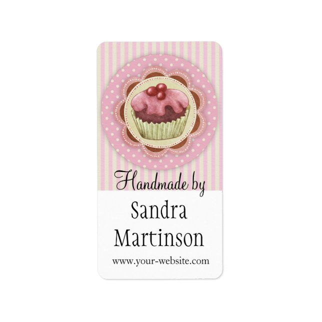 Handgjort av - etiketter adressetikett (Framsidan)