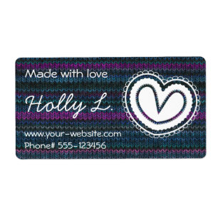 Handgjort av - etiketter fraktsedel