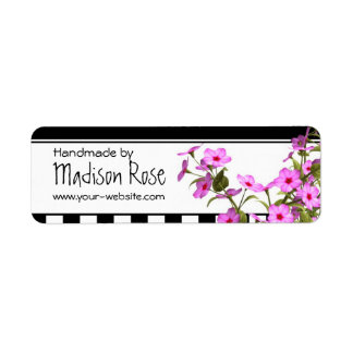 Handgjort av - etiketter returadress etikett