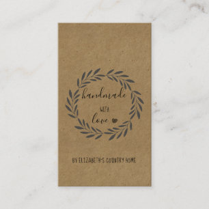 Handgjort med Kärlek Etsy Home Crafter Show Visitkort