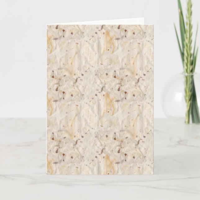 Handgjort texturerat Papper-look lantligt Kort (Framsida)