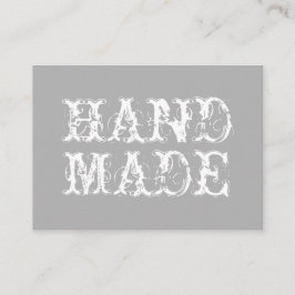 Handgjort trendig - modern vintage fet visitkort