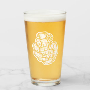 Handgrenad i Tecknad Stil Glaskopp