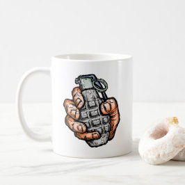 Handgrenad i Tecknad Stil Kaffemugg
