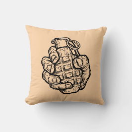Handgrenad i Tecknad Stil Kudde