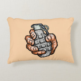 Handgrenad i Tecknad Stil Prydnadskudde