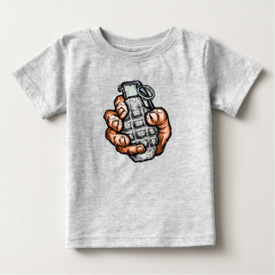 Handgrenad i Tecknad Stil T Shirt