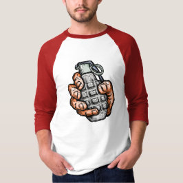 Handgrenad i Tecknad Stil T Shirt