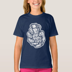 Handgrenad i Tecknad Stil T Shirt