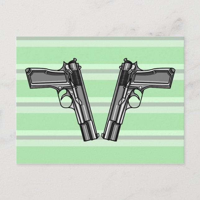 Handgun, Pistoler, skjutvapen Vykort (Framsida)