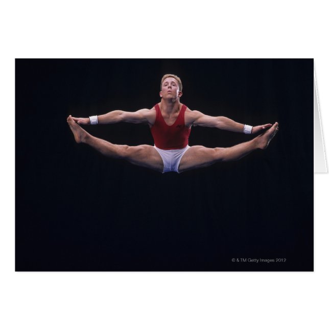 Handgymnastik i golv hälsningskort (Framsidan Horizontal)