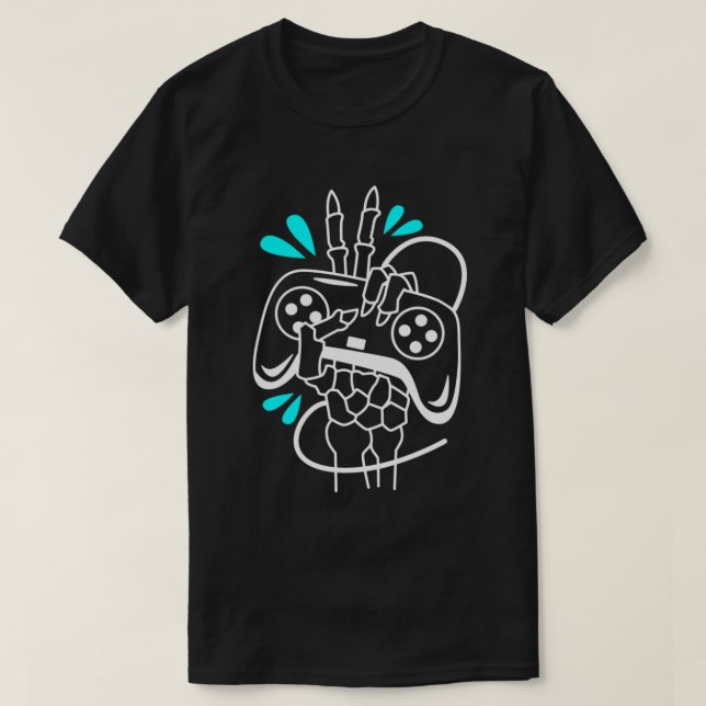 Handhållare för videospelsstyrenhet med Neon Färg T Shirt (Design framsida)