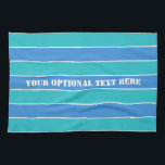 Handhandduk för anpassningsbarna rand Mönster Kökshandduk<br><div class="desc">Ändra texten fält till vad du vill. Du kan också ändra teckensnittet och dess storleka och färg genom att använda funktionen "Anpassa det" och lägga till mer fält om du vill. Se min butik för fler artiklar med den här designen.</div>