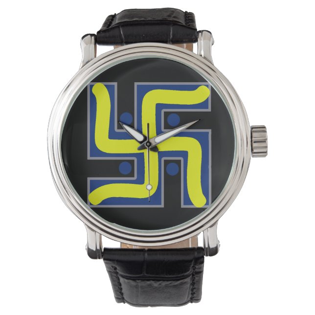 Handhead Swastika Hindu lycka till / Sports Watch Armbandsur (Framsida)