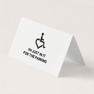 Handicap Parking Visitkort