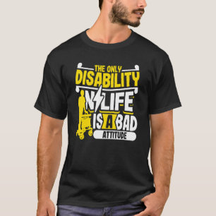 Handicap Rullstolsfunktionsnedsättning Humor Parap T Shirt
