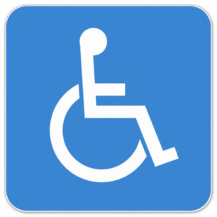 Handicap-tecken Klistermärken
