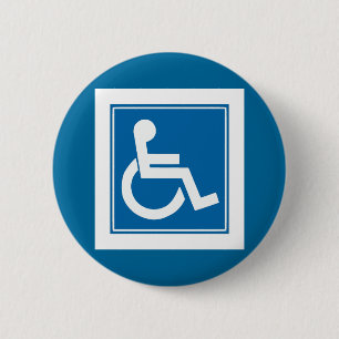 Handicap-tecken Knapp