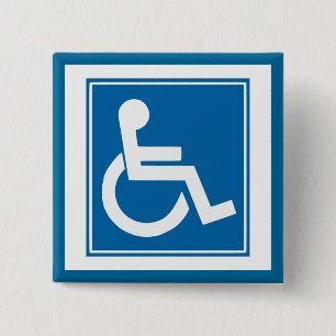 Handicap-tecken Knapp