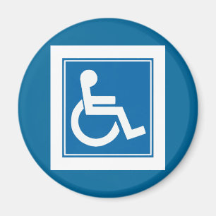 Handicap-tecken Magnet