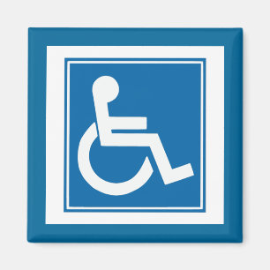 Handicap-tecken Magnet
