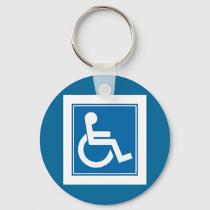 Handicap-tecken Nyckelring