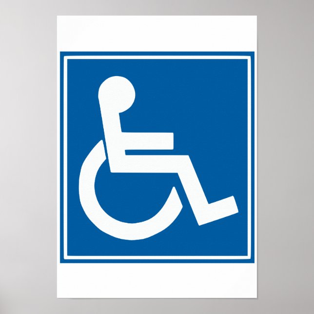 Handicap-tecken Poster (Framsidan)