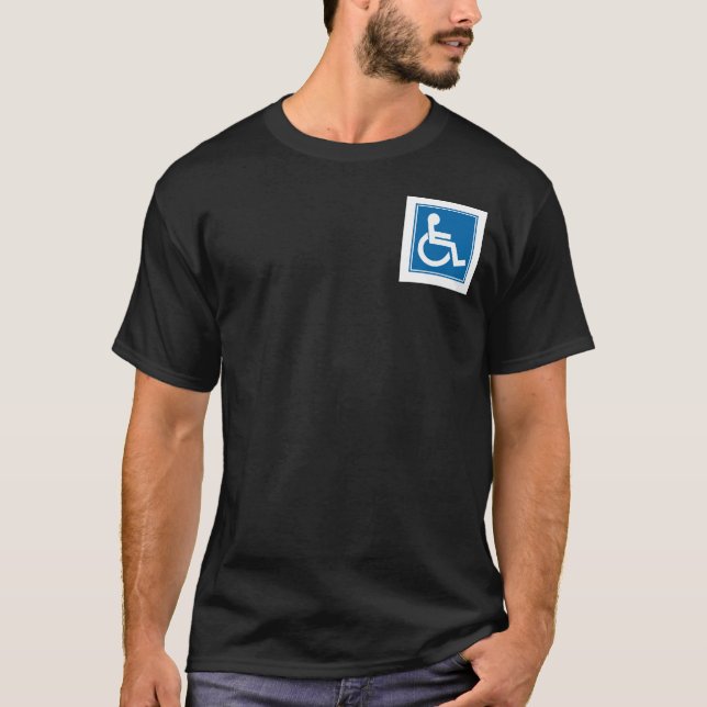 Handicap-tecken T-shirt (Framsida)