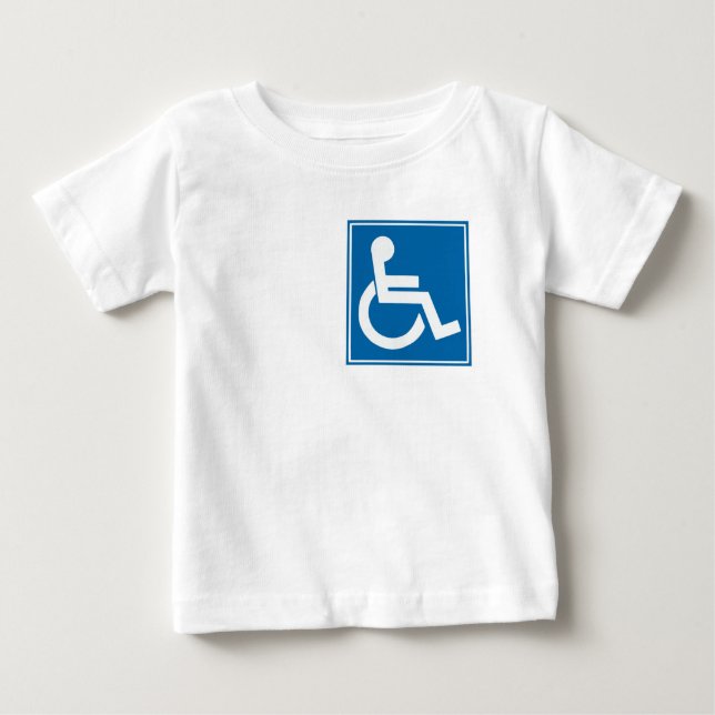 Handicap-tecken T-shirt (Framsida)