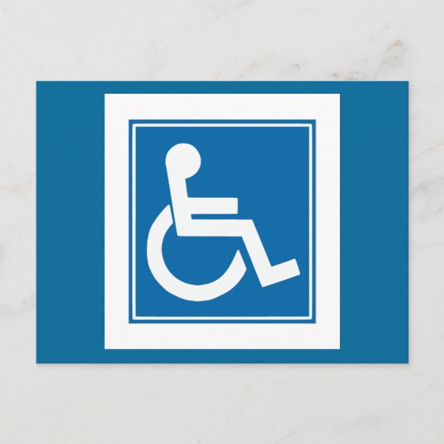 Handicap-tecken Vykort (Framsida)