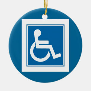 Handicap-teckennamn Julgransprydnad Keramik