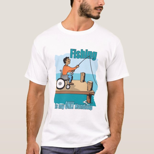 Handicap Wheeldog Fishing T-shirt (Framsida)