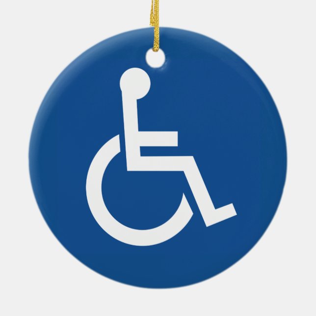 Handicapped Julgransprydnad Keramik (Baksidan)