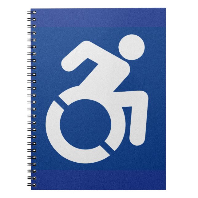 Handicated Sign Modern Anteckningsbok (Framsidan)