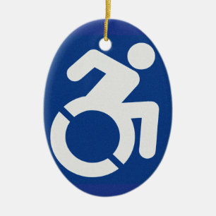 Handicated Sign Modern Julgransprydnad Keramik