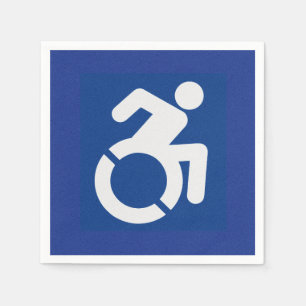 Handicated Sign Modern Pappersservett