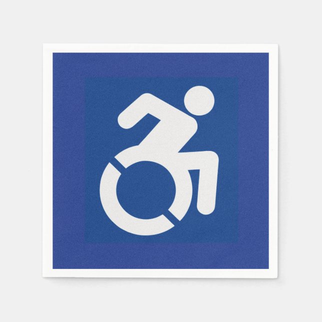 Handicated Sign Modern Pappersservett (Framsidan)