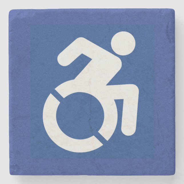 Handicated Sign Modern Stenunderlägg (Framsidan)