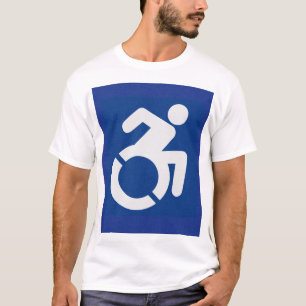 Handicated Sign Modern T Shirt