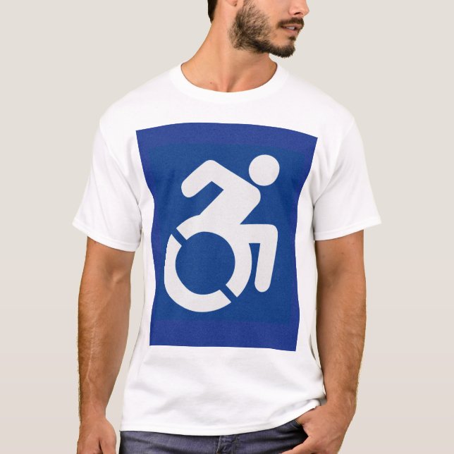 Handicated Sign Modern T Shirt (Framsida)