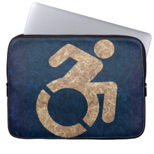 Handicated Textured Laptop Fodral