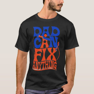Händig pappa fars dag - Anpassad Fix-it Hjälte T Shirt