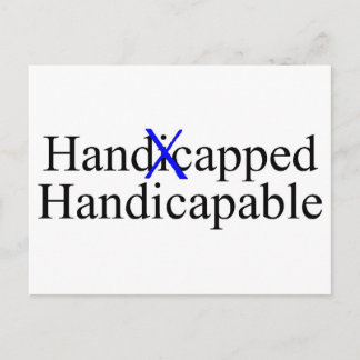Handikapabel handikappad vykort