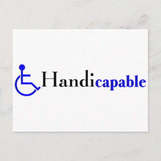 Handikapabel (rullstol) vykort