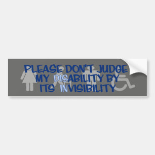 Handikapp/INvisibility… RSD/CRPS Bildekal